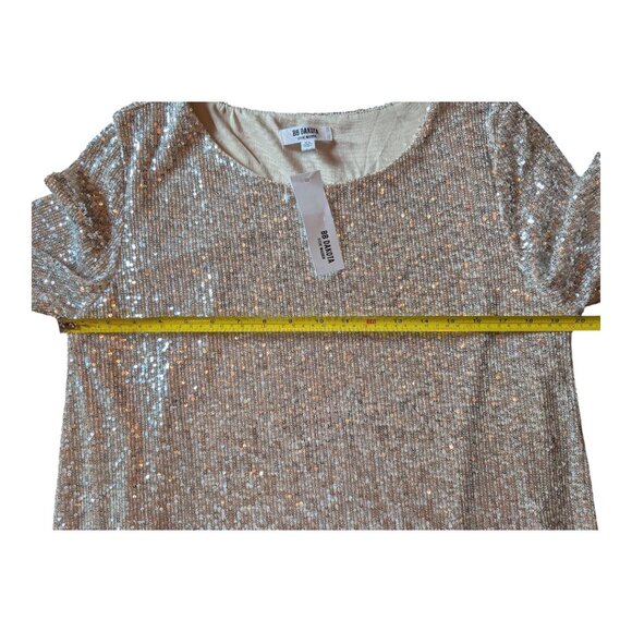 BB Dakota by Steve Madden | Silver Hit the Lights Sequin Shift Dress NWT | XL - Picture 11 of 14